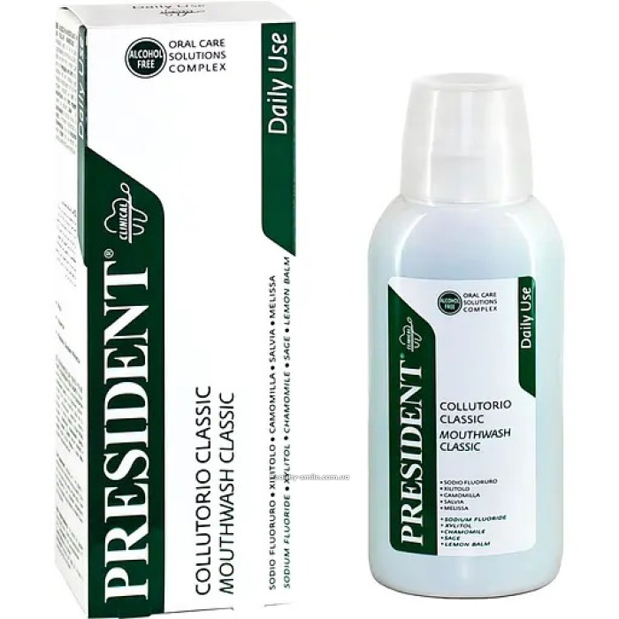 PRESIDENT CLASSIC Mouthwash, 200 ml